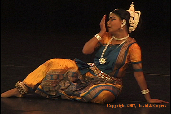Aruna Mohanty performing an abhinaya dance in USA, 2002